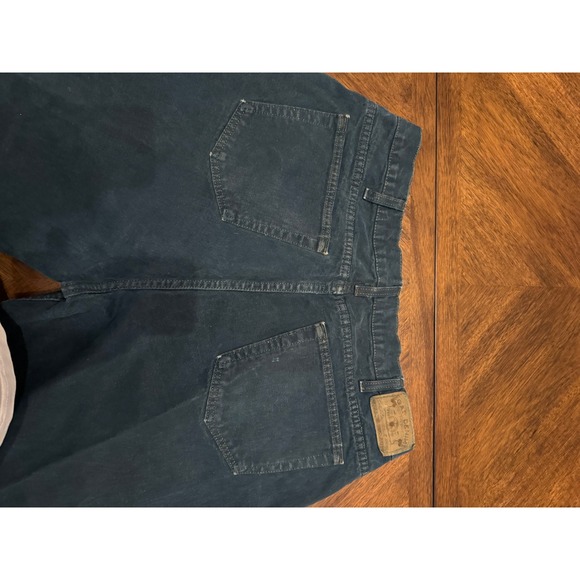 Vintage Gap Denim Baggy Fit Jeans Mens 38x30 Teal Blue Made in USA 90s Wide Leg - Picture 9 of 9